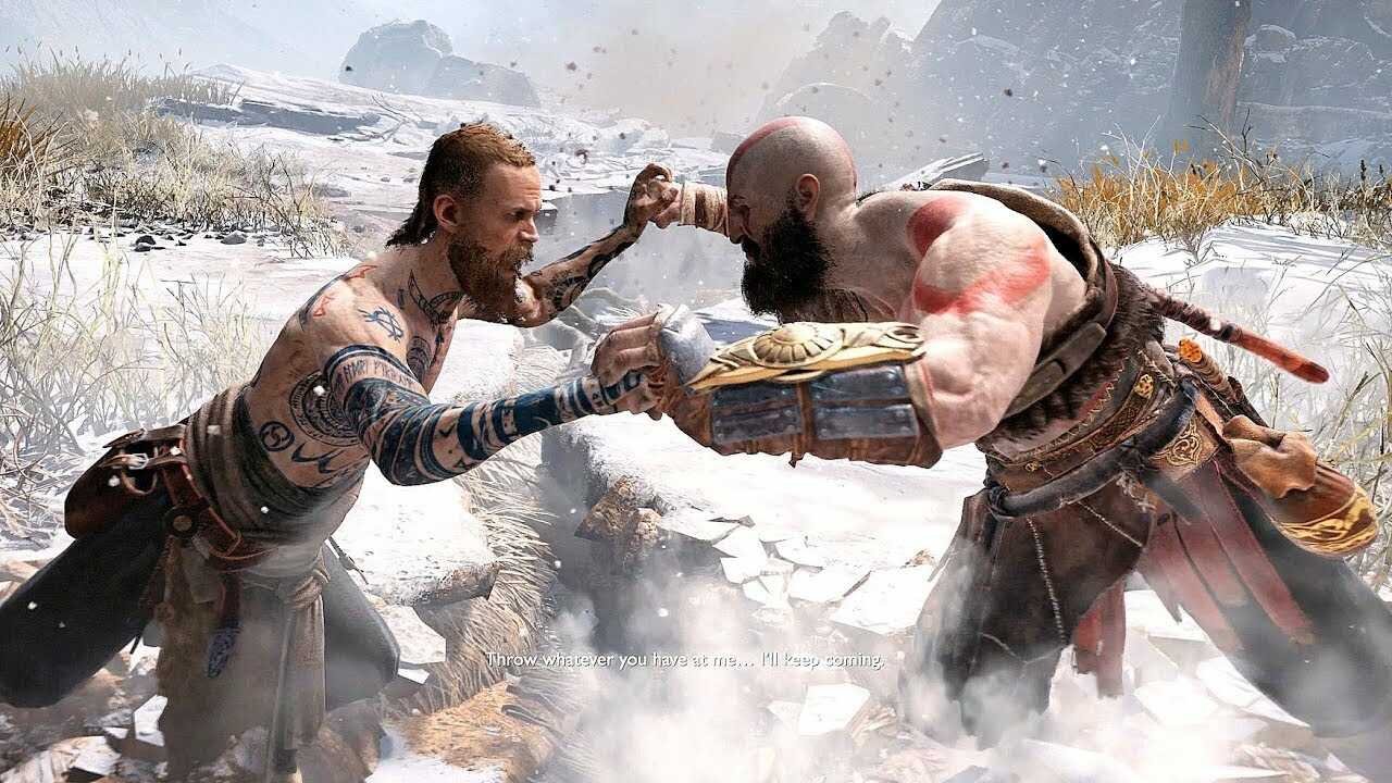 Kratos bị tấn công bởi một kẻ lạ mặt 