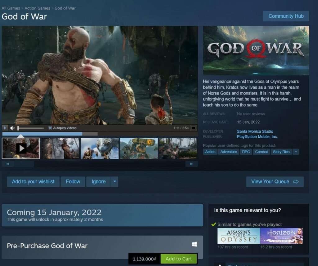 Sony phát hành God of War 2018 trên PC và đây là một vài thông tin bạn sẽ thích